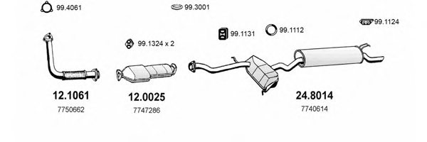 ASSO ART1287 Exhaust System